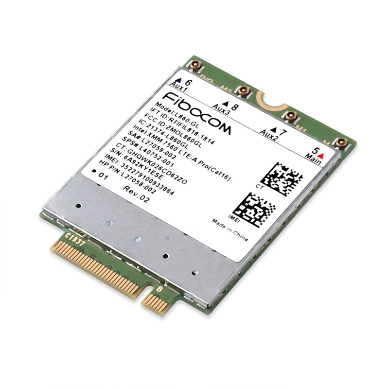 Módulo Fibocom L860-GL completo Netcom 4G para HP X360 830G6 840G5 840G6 850G6 XMM7560 módulo multifunción