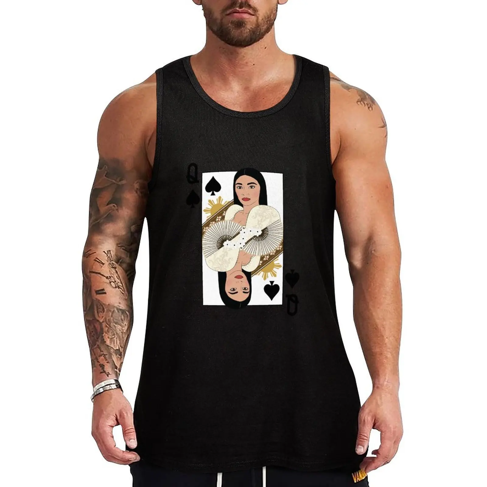 Filipiniana - Queen of Spades Tank Top Soft Stretch Tank Top Comfort Fit Sleeveless Casual