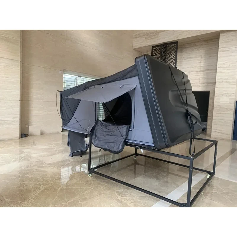 Outdoor Camping XL 4 5 Person Side Opening ABS Hard Shell Large Version Fold Out Roof Top Tent