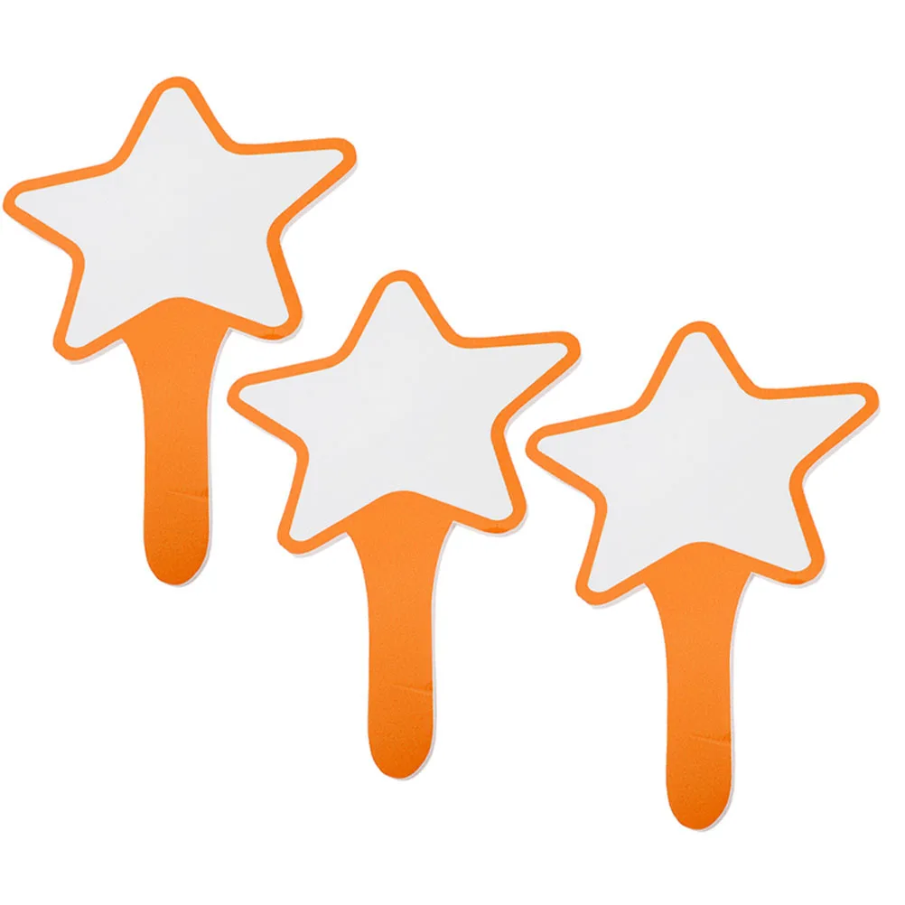 3 قطعة السبورة البيضاء الفارغة المحمولة الجافة محو مجداف قابلة لإعادة الاستخدام لوحة النتائج لكتابة التصويت مسح لوحات صغيرة المجاذيف #4