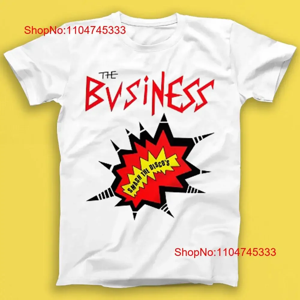 The Business Smash Discos Punk Rock Music camiseta 2106 vintage lavado homme Casual Top para uso diario estirado versátil