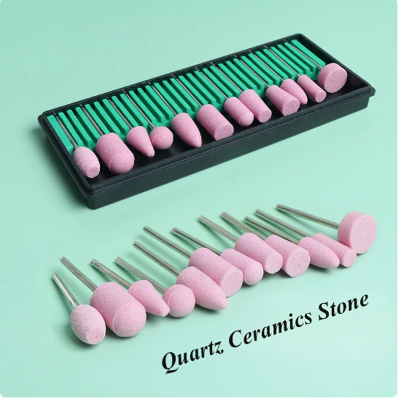 12PCS Quartz Scrubs Stone Polishing Grinding Head used in conjuntion with the grinding machine unloading manicure Milling  cut