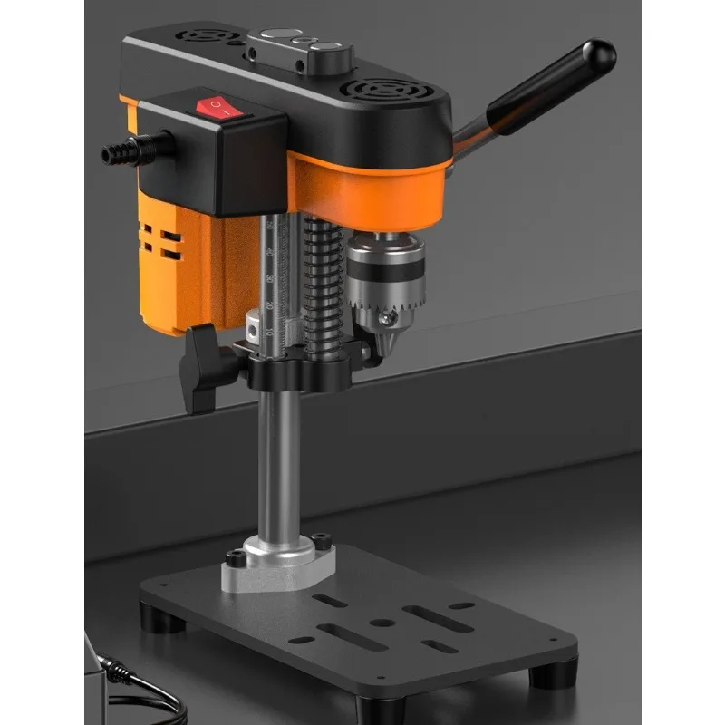 Small household 7-speed mini dual-purpose bench drill, metal woodworking general industrial drilling machine