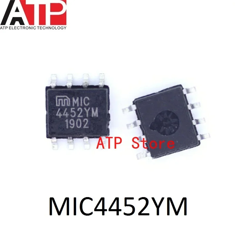 

10 шт./лот, новый оригинальный MIC4452YM MIC4452 4452YM SOP-8, микросхема драйвера ворот, 12A, высокая скорость