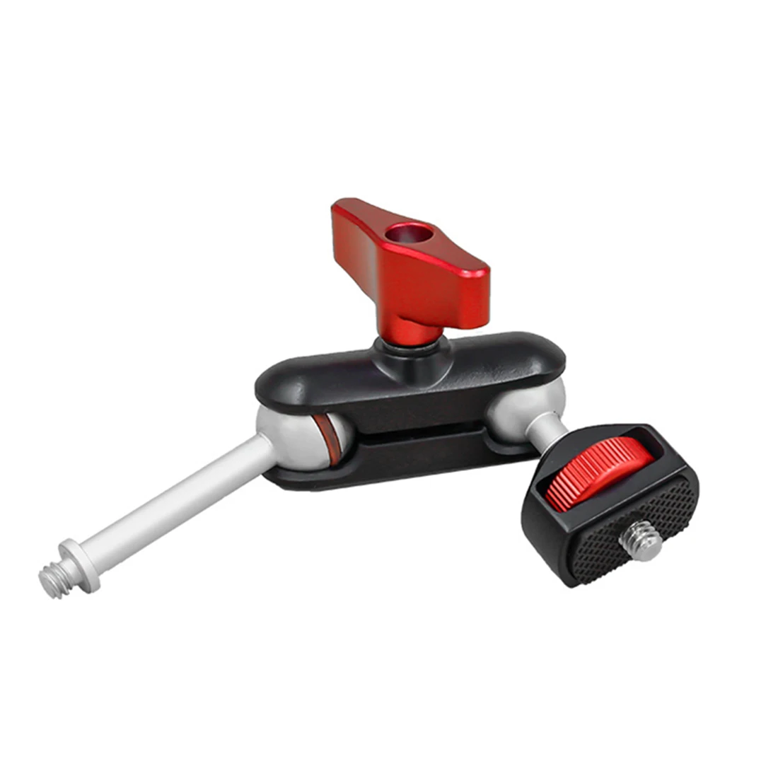 360-Stativ-Adapter für Magic Arm, Dual-Kugelkopf, 1/4 Zoll Schraube, Gelenkanschluss für Kamerakäfig, Monitorständer, LED-Lichthalter – Detail 16
