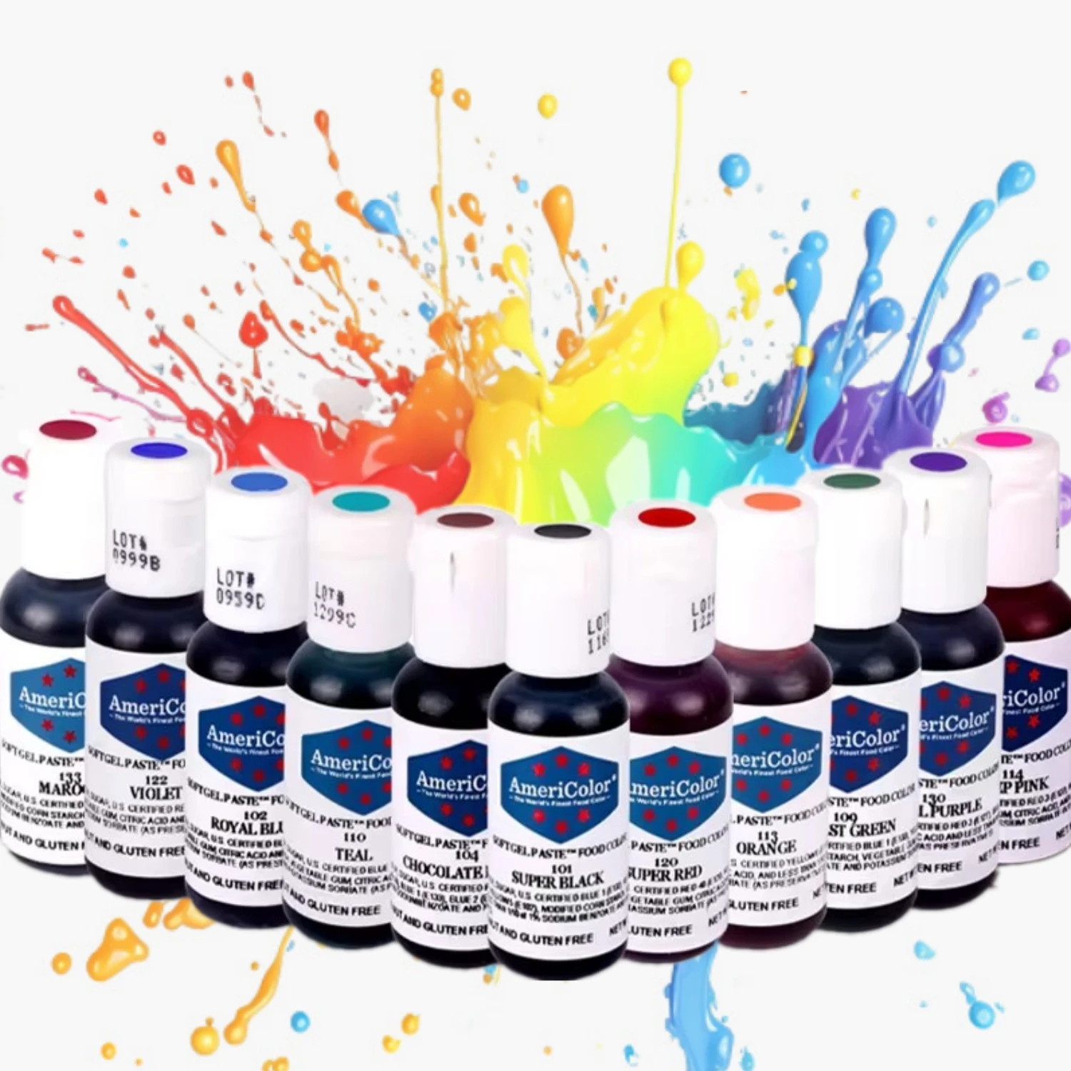 Americolor 22 Farben Lebensmittelqualität Färbepigment Kristall Farbstoff Epoxidharz DIY Kerze Seife Färbung Handarbeit Kunsthandwerk Pigment