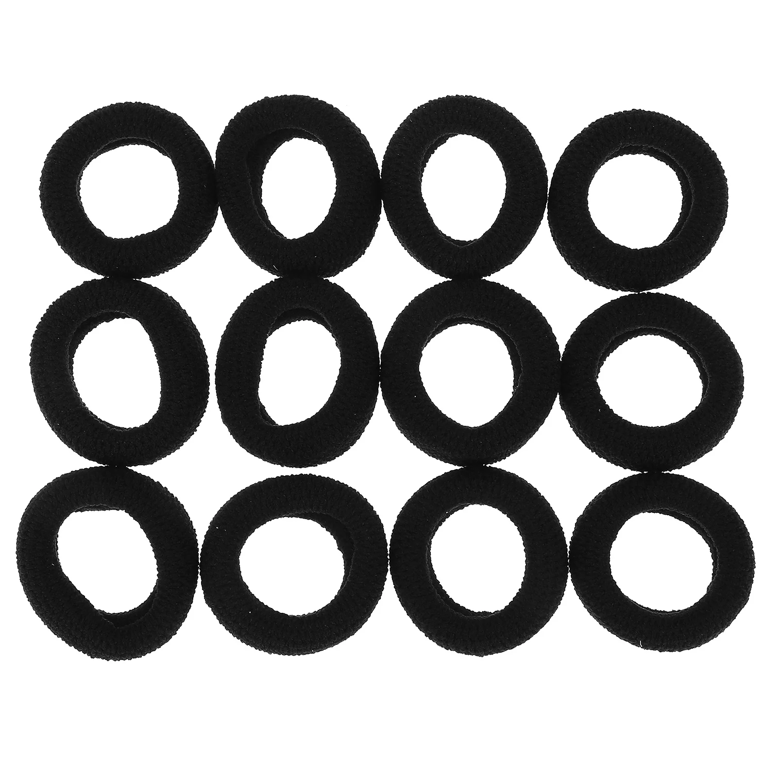 

12 шт., высокоэластичная резинка для волос, толстые эластичные ленты, женская прямая веревка, держатель для хвоста, булочка, инструменты для волос, аксессуары