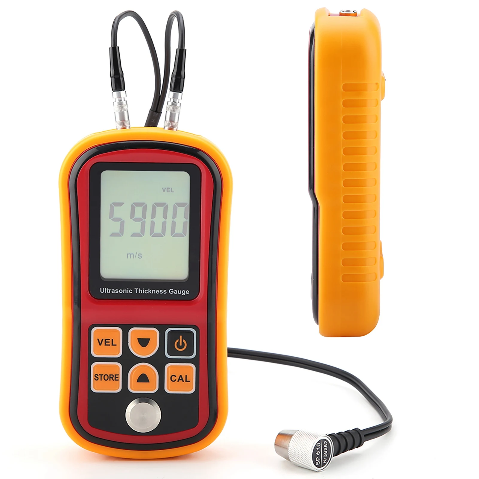 

Auto Calibration Digital Thickness Tester Low Battery Thickness Gauge Tester for Field for 1.2-220mm Steel for Work At Heights