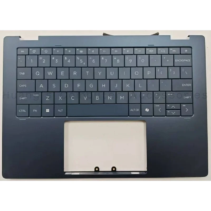 SS+Blue C Cover With Backlight Keyboard Assembly For HP OmniBook X Flip 14-inch 2-in-1 Laptop 14-FM Replacement Part