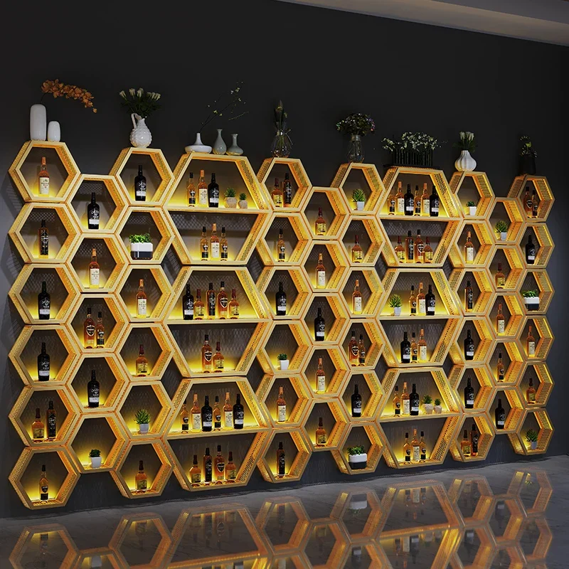 Porte-vin de luxe moderne et minimaliste, stockage de bouteilles de vin T1, mur de salon, restaurant et paupières, meubles de bar