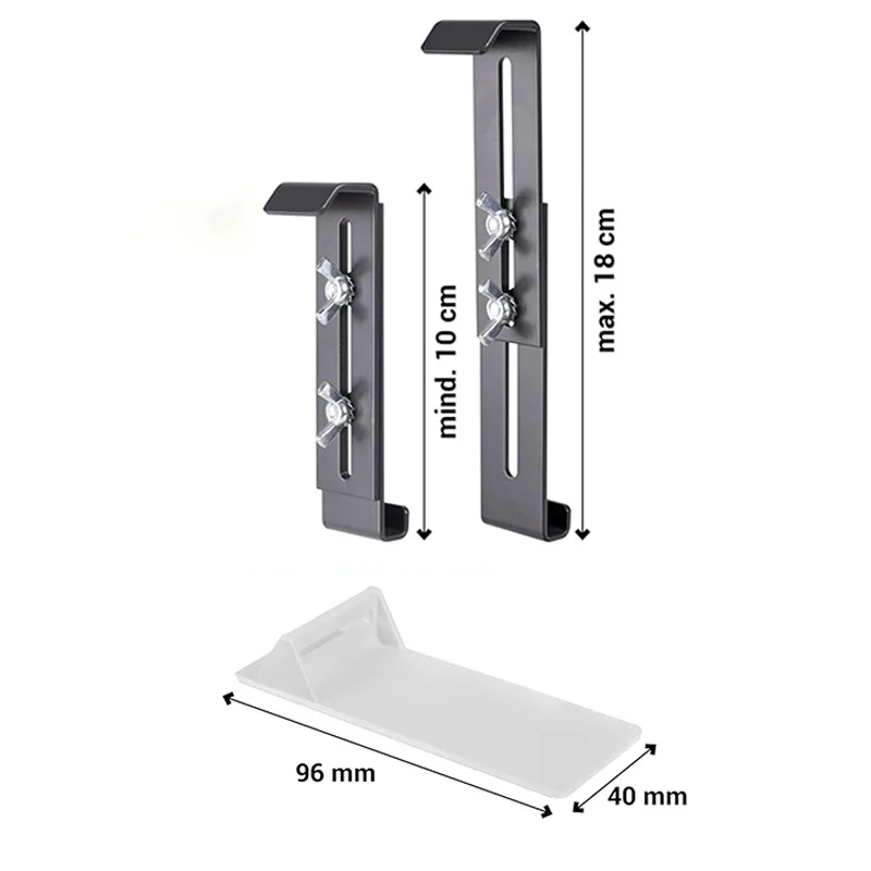Universal Adjustable Window Sill Planter Bracket Stainless Steel Flower Pot Holder Outdoor Patio Balcony Support Rack