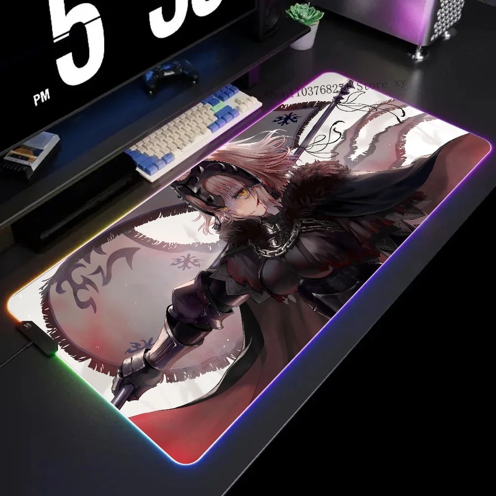 

Avenger Fate Grand Order Mousepad XXL RGB Gaming Mouse Pads HD Black Gamer Accessories Large LED