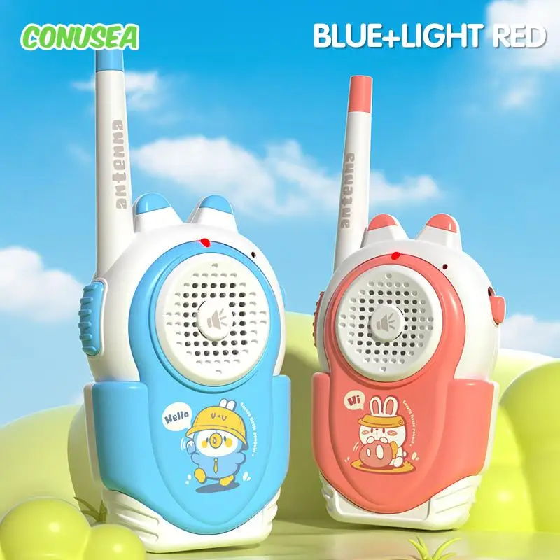 Walkie Talkie sem fio para crianças, Telefone celular, Brinquedos ao ar livre, Brinquedos para meninos e meninas, Presentes para 3 a 5 anos de idade, 2 pcs