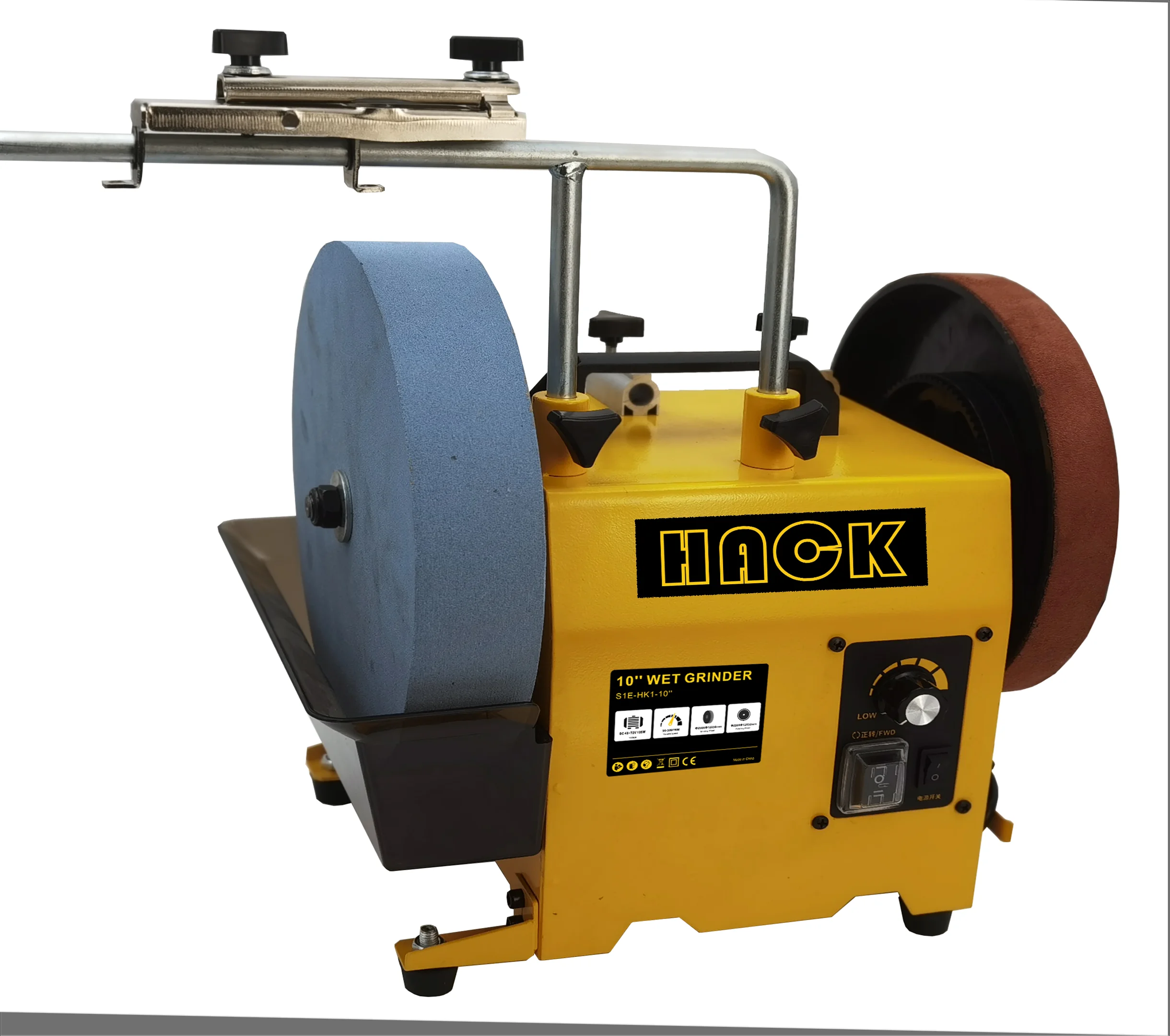 Low Speed Water Cooling Continuously Variable Speed 10 Knife Sharpener Wet Bench Grinder Metal Grinder Polishing Machine