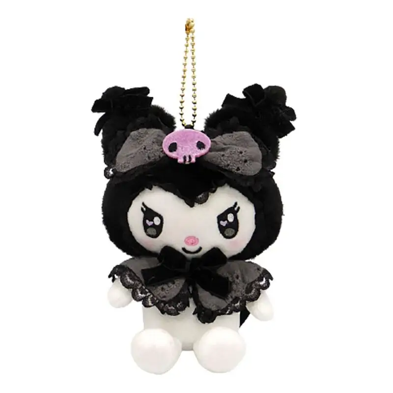 Sanrio Plush Lolita Series Melody Kuromi Lace Doll Pendant Cartoon Kawaii Anime Toys for Children Birthday Gifts