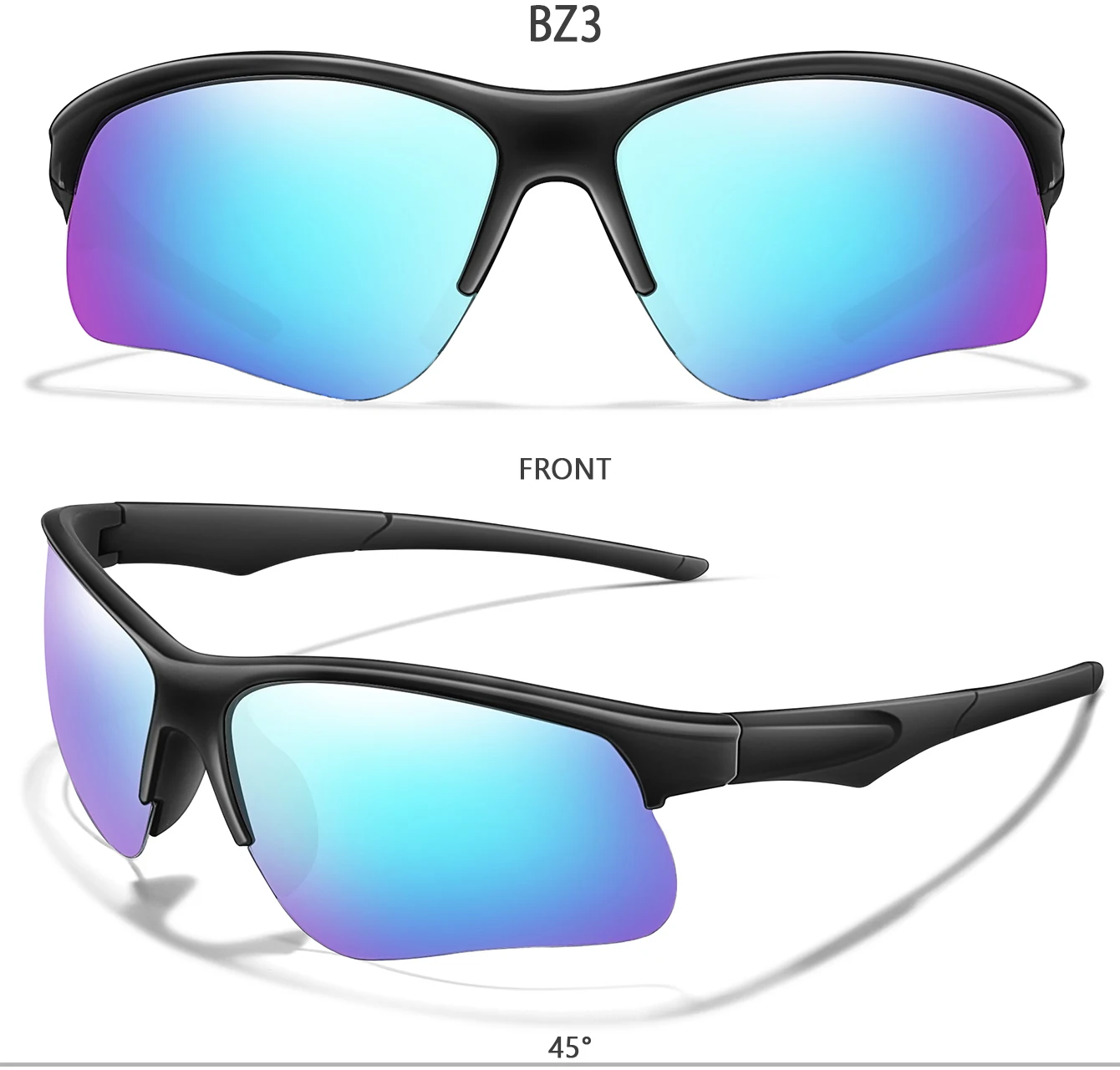 Mode Radfahren Sonnenbrillen für Männer und Frauen Sport Fahrrad Outdoor MTB Fahrrad Brillen Camping Wandern Schutzbrillen UV400 – Detail 6