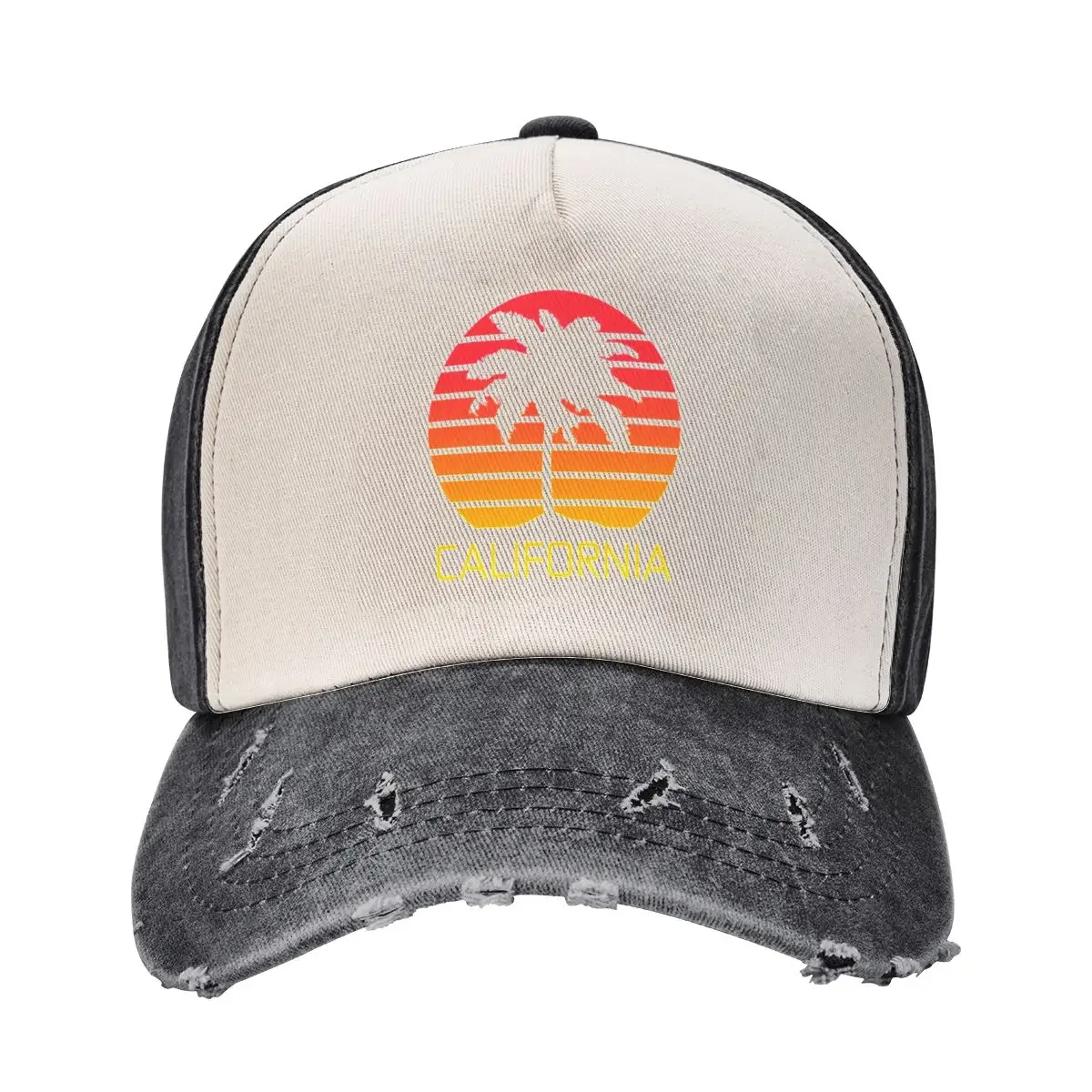 California Retro SunsetCap Baseball Cap birthday Wild Ball Hat Designer Man Women's