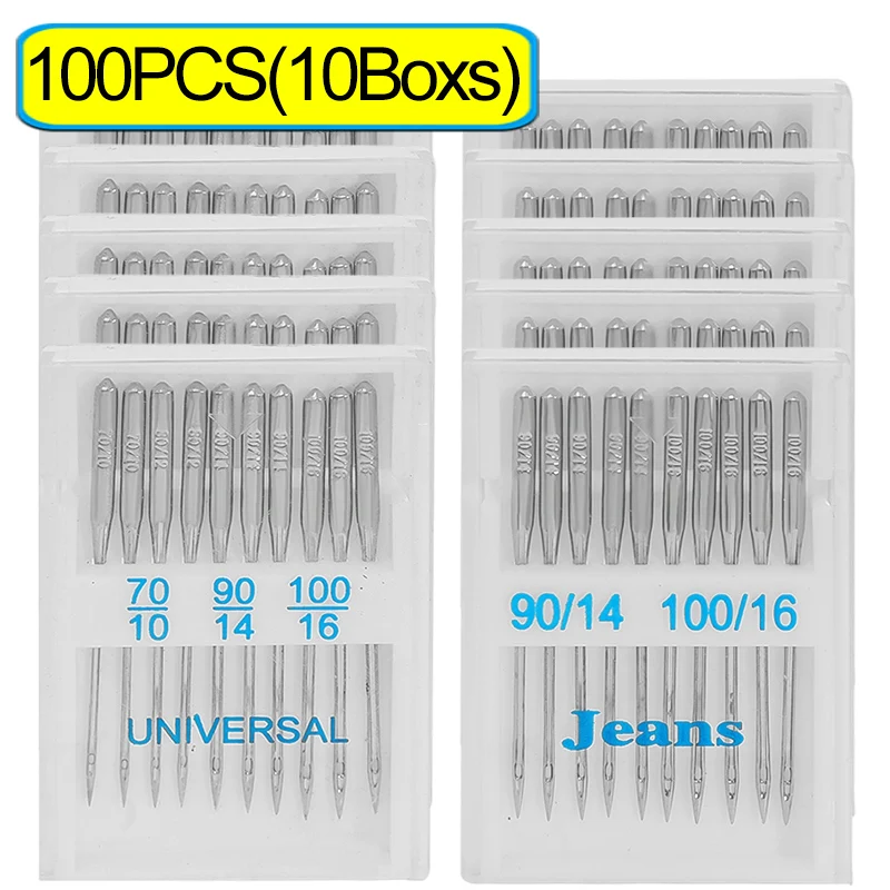 Household Sewing Machine Needles, 100/20PCS Sharp Universal