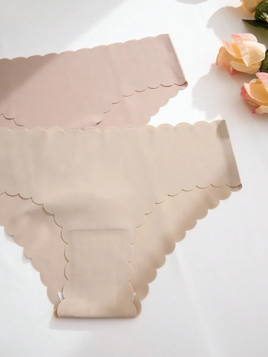 

5pcs Women Seamless Breathable Wavy Edge Panties