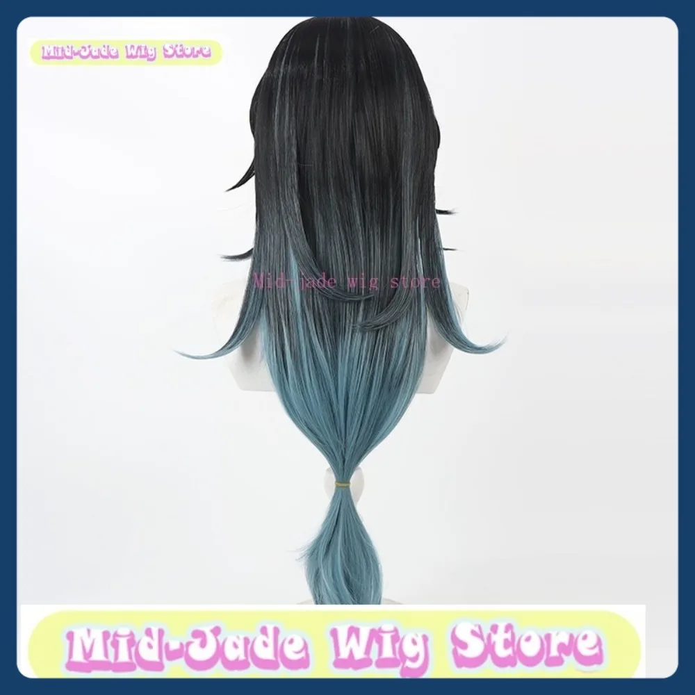 Mid-jade Wig Store Identity V Wu Chang Qilin Merchant Cosplay Wig Anime Game Role Playing Synthetic Hair Halloween Party