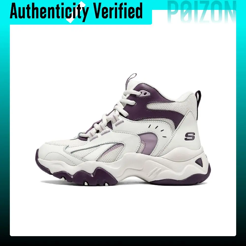 Skechers DLITES Mid top Running Shoes Women's White Purple 168014-NTPR