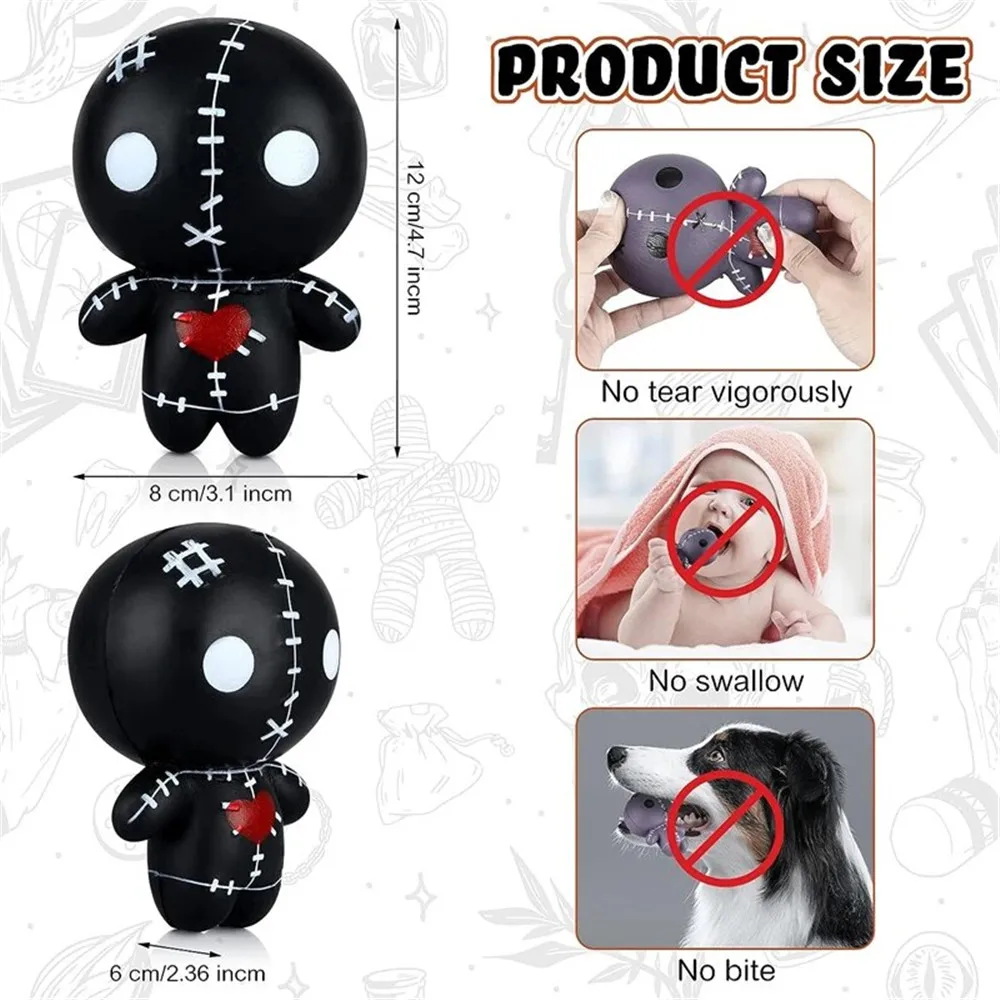 Voodoo Dolls Kawaii Ghost Doll Terror Puppets Cartoon Anime Figure Antistress Relief Soft Prank Toy Halloween Christmas Gifts