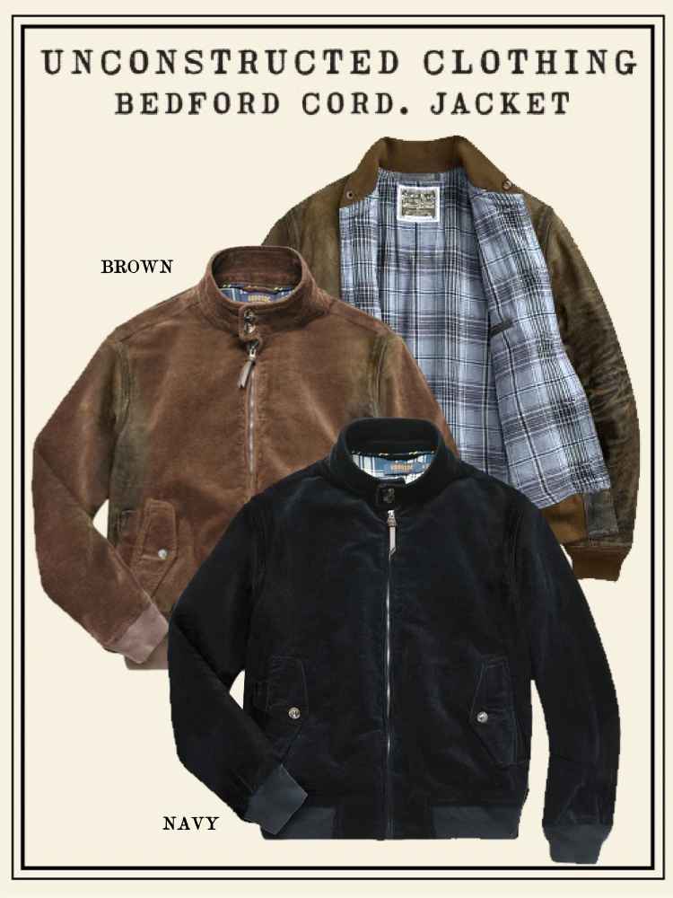 

American Retro Corduroy Harrington G9 Jaet Stand Collar Casual oulder Length Zipper Closure Faionable Urban Youth Coat