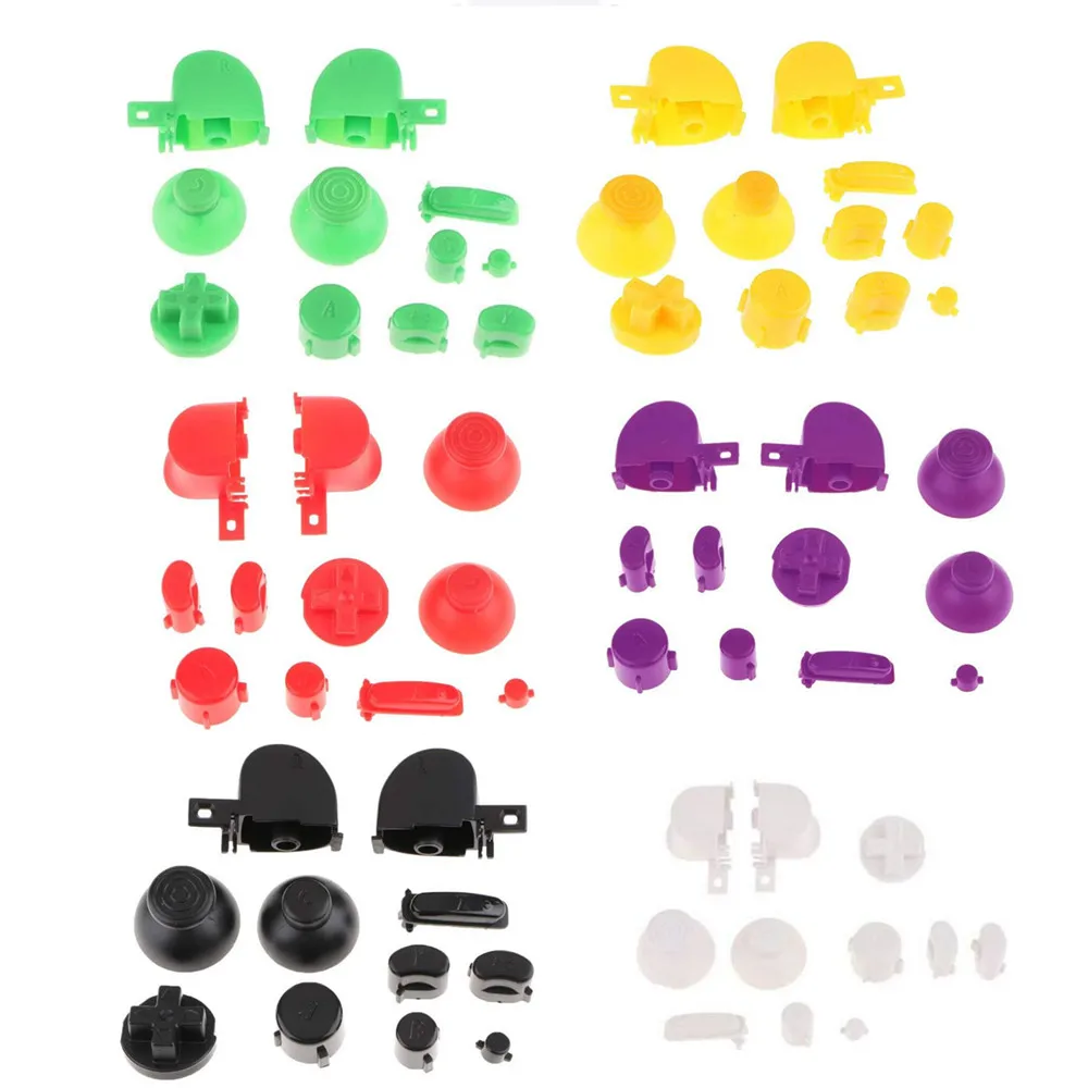 11 قطعة لعبة أزرار ل نينتندو NGC تحكم عالية الجودة استبدال مقبض غمبد مجموعة كاملة من أزرار إصلاح الملحقات