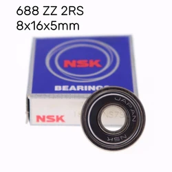 2/5pcs 마이크로 깊은 홈 볼 베어링 NSK 고속 688 ZZ 2RS 8x16x5mm 베어링 강 8×16×5mm