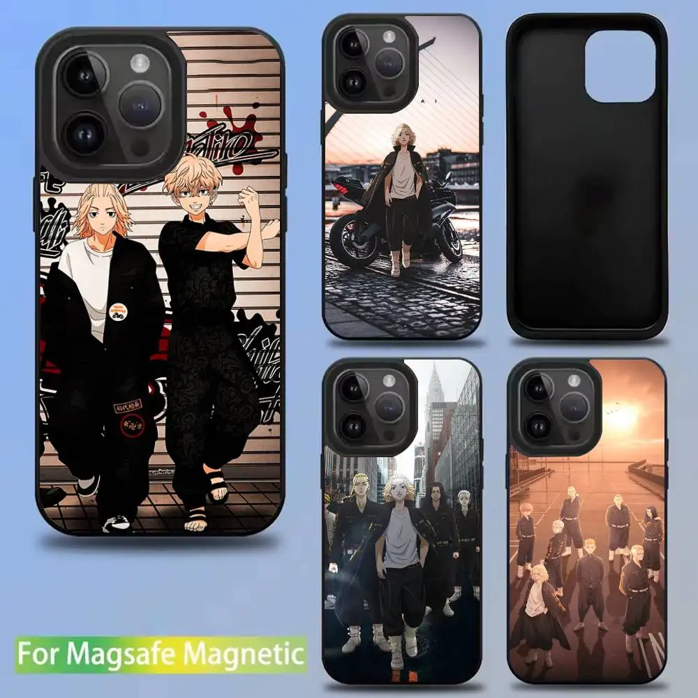 

T-Tokyo R-Revengers Anime Phone Case For iPhone 16,15,14,13,12,11,Pro,Max,Plus,Mini,SE New Magsafe Magnetic Wireless Charging