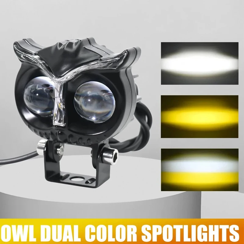 

Owl led lights Motorcycle headlight spotlights mini Motorcycle lights Fog lights for benelli trk 502x Motorcycle accessories