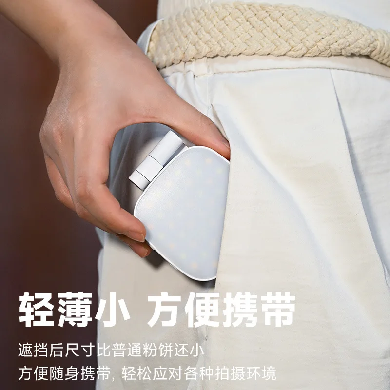 マグネット式スマホ自撮りライト、軽量タッチアップライト、写真補助光、ミニポータブルミラーライト