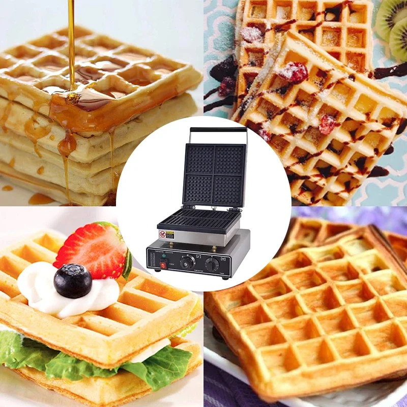 Nonstick Belgian Stainless Steel Mini 4Pcs Egg Electric Waffle Maker Commercial Waffle Maker Machine Automatic Waffle Machine