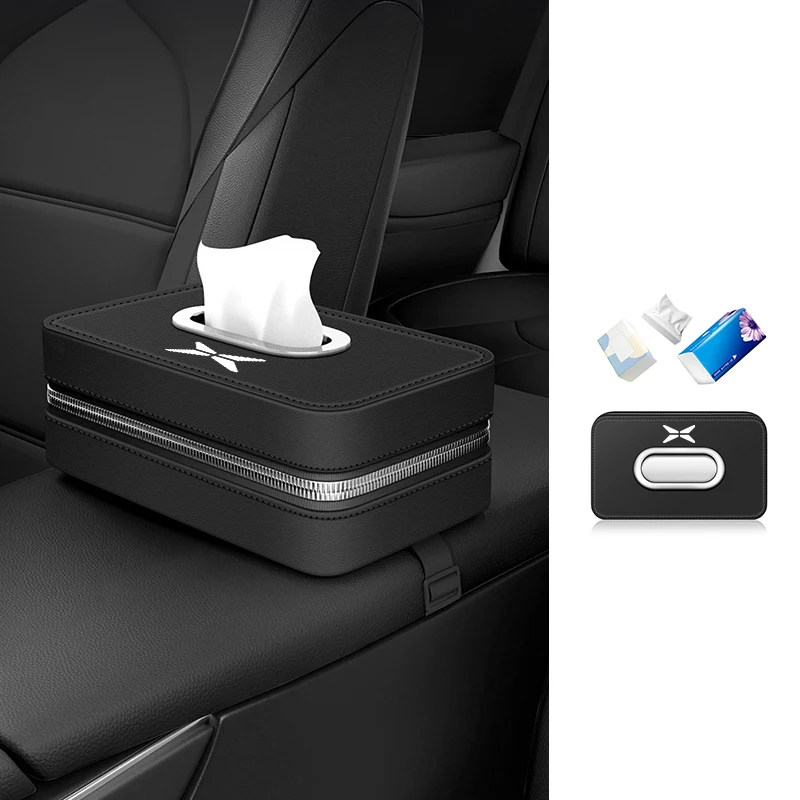 

Car Seatback Tissue Box Paper Storage Bag Napkin Holder For Xpeng P7 X9 G3 G3i G9 G6 2025 P5 X2 N5 F30 H93 Beta 2019 2020 2021