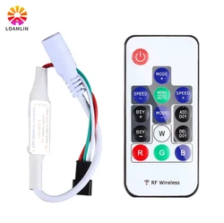 14-Key RGB Wireless Remote Control Mini RF LED Controller 14-Key Dc 5V -24V Sp103E WS2812 WS2811 Color For 5050 3528  LED Strip