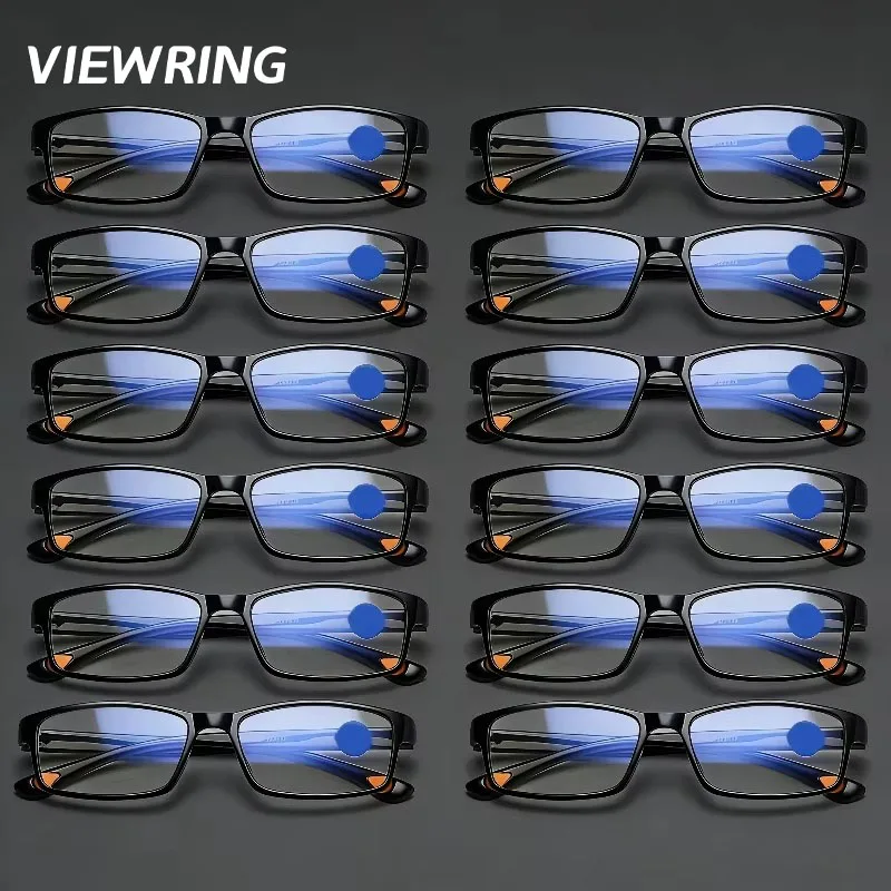 VIEWRING VIEWRING 1/12Pcs Classic Black Reading Glasses Lightweight Comfortable Eyeglasses Clear Lens Anti Fatigue Presbyopic Glasses - Aliexpress Deal