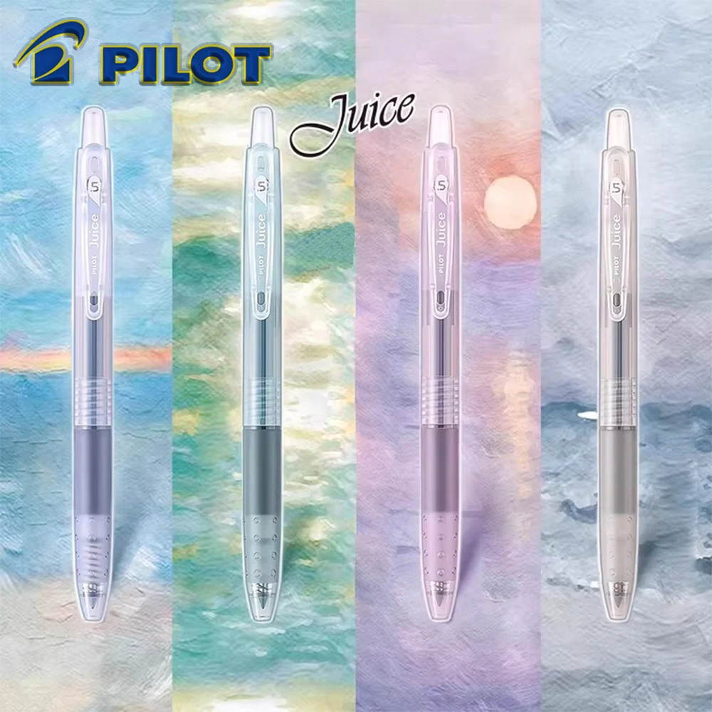 

5PCS/Set Japan Pilot Gel Pens Juice Press Type Cute Pens Rich Handwriting 0.5mm Kawaii School Supplies Art Supplies