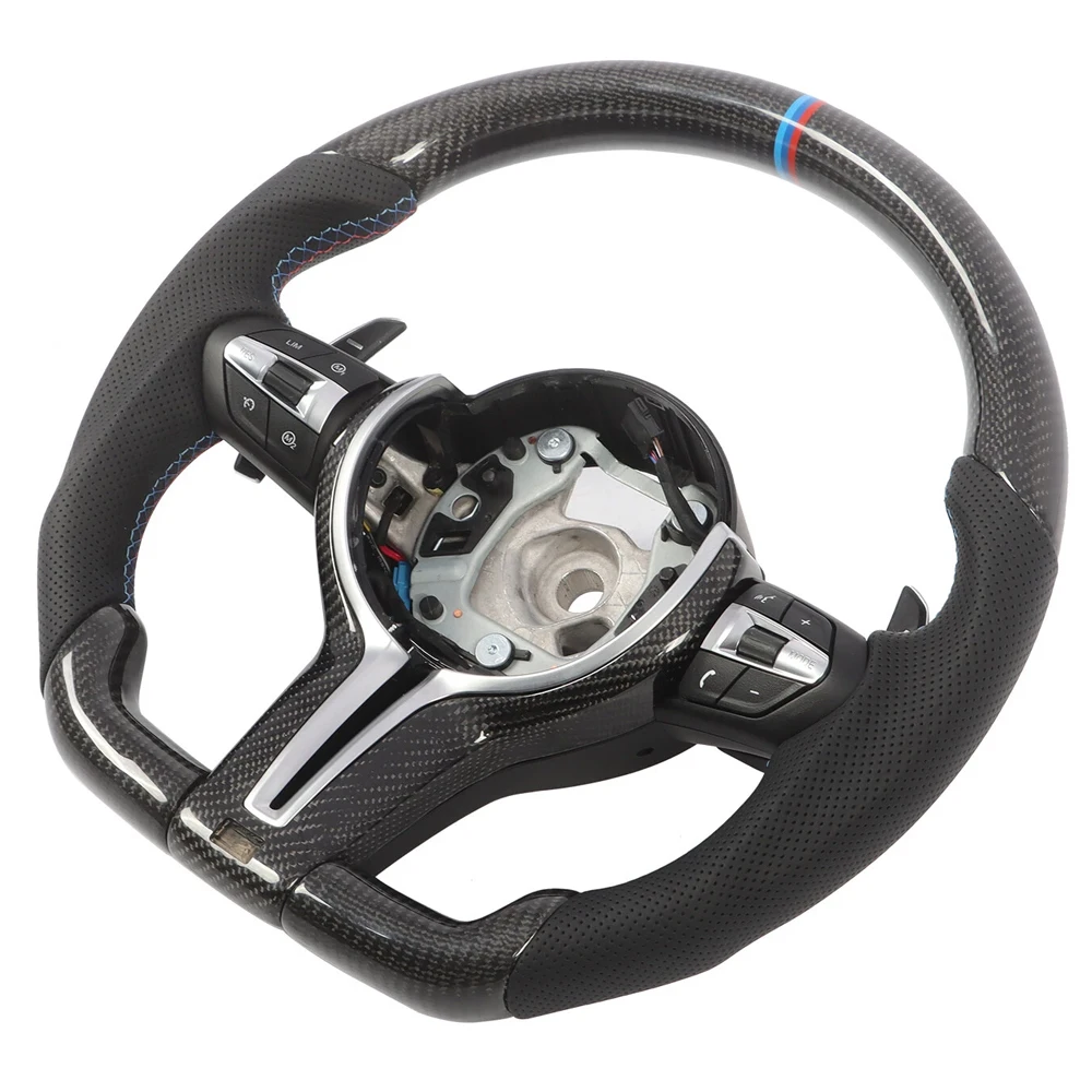 جديد جودة سيارة ألياف الكربون عجلة القيادة دائم لسيارات BMW F30 F32 F20 F87 F80 F82 F21 F22 M2 M3 M4 M5 عجلة توجيه سيارة