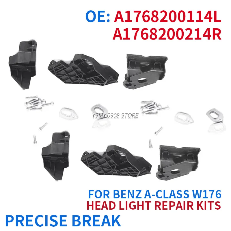 OEM 1768200114 1768200214 Car Headlight Housing Bracket Repair Kit For Mercedes-Benz A-CLASS W176 2013 2014 2015 2016 2017