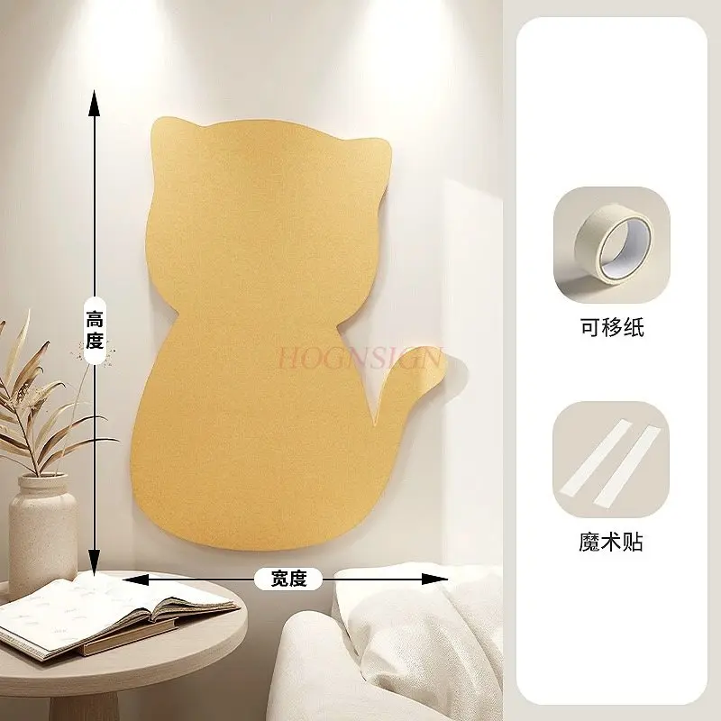 قطعة واحدة من ملصقات الحائط لباد القط، الصور، جدار العرض الراقية، لوحة الخلفية، ديكور الحائط، لباد الصوف الإبداعي، لوحة الرسائل #3