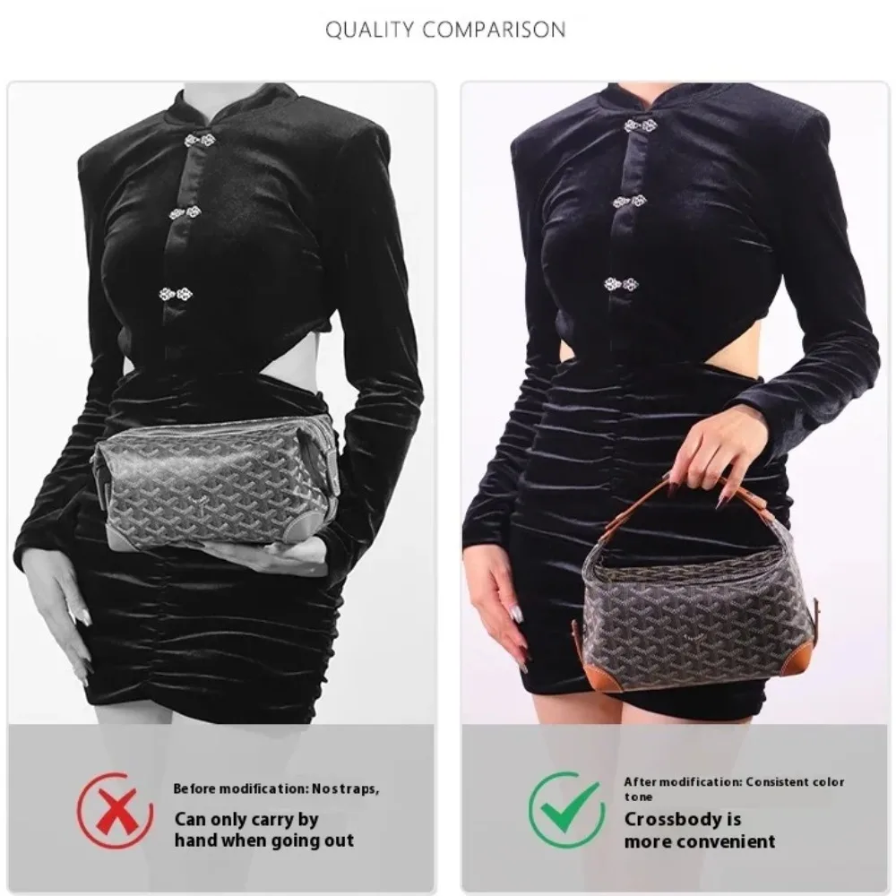 Picture 6: Handle Bag Extended Shoulder Strap for Goyard Bowling 25 Toiletries Bag Shoulder Replacement Strap Bag Modification Accessories