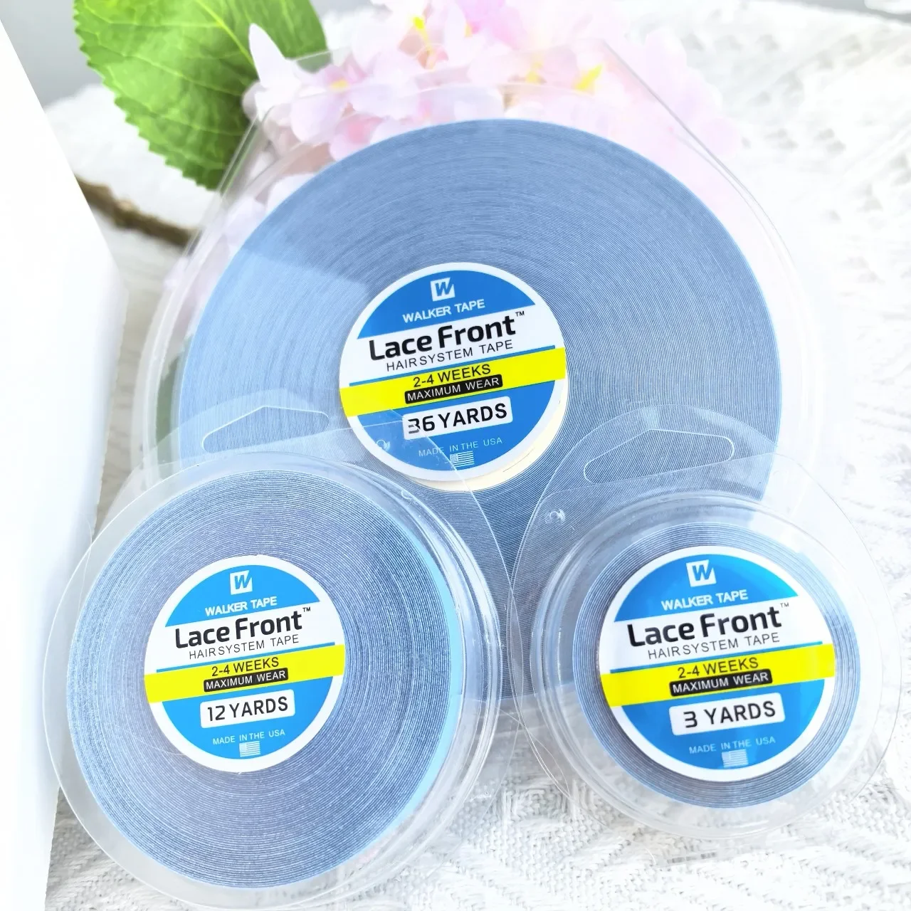 

36/12/3yards Hair System Tape Double Side Walker Tape Blue Lace Front Wig Tape For Toupee Sweatproof Ultra Hold Wig