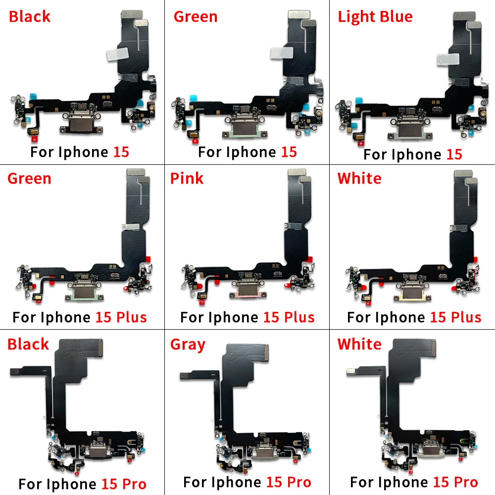 Nuovo per iPhone 15 Pro 15Pro Max Plus connettore Dock caricatore Micro USB porta di ricarica cavo flessibile scheda microfono