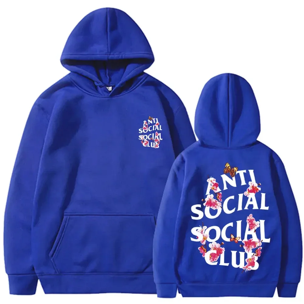 ANTI SOCIAL CLUB Print Hoodie Cool Hoodies For Men Men's Casual Graphic Design Pullover Hooded Sweatshirt With Kangaroo Pocket