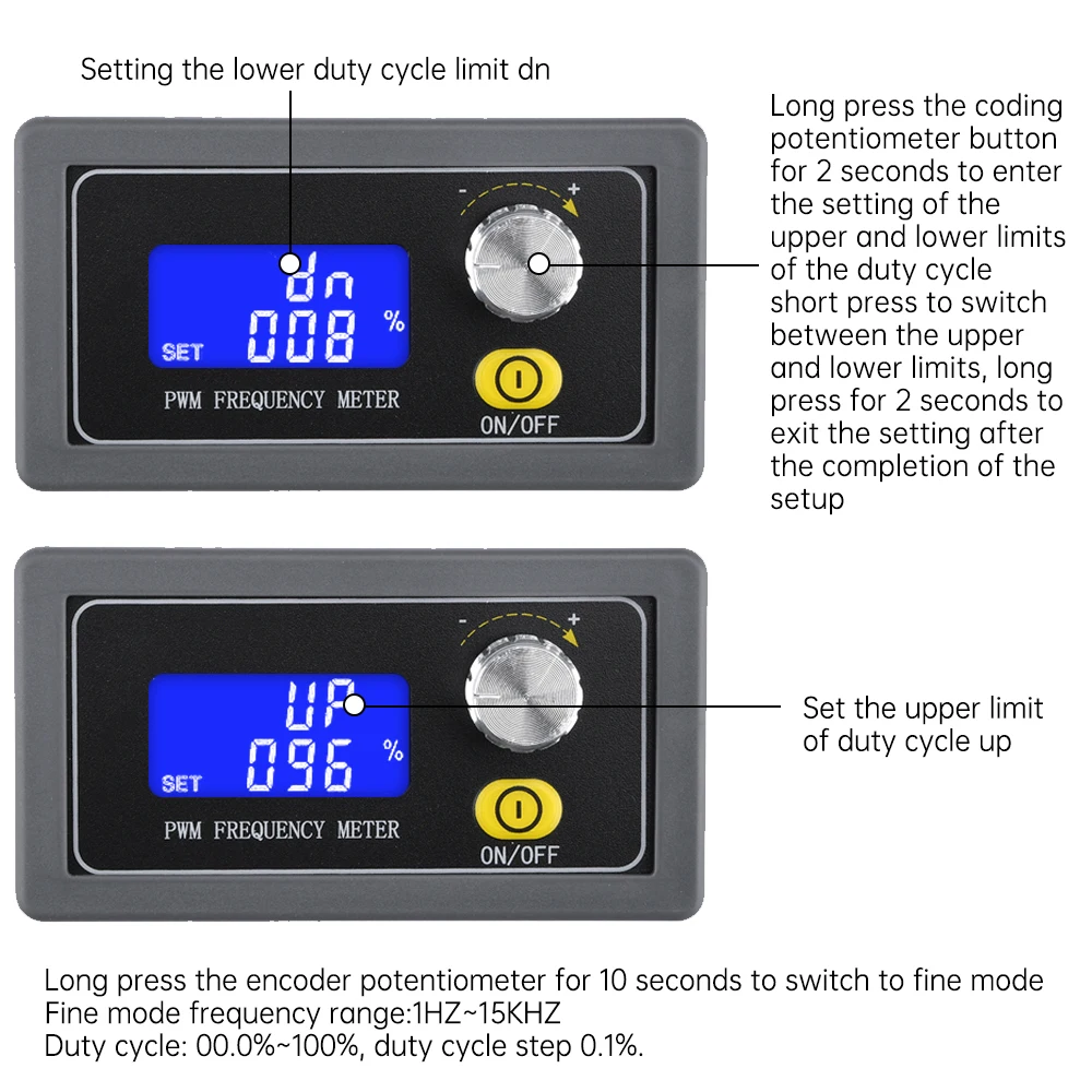 3.3-30V Pulse Frequency Signal Generator Duty Cycle Adjustable Module Square Wave Rectangular Signal Generator Dual Mode