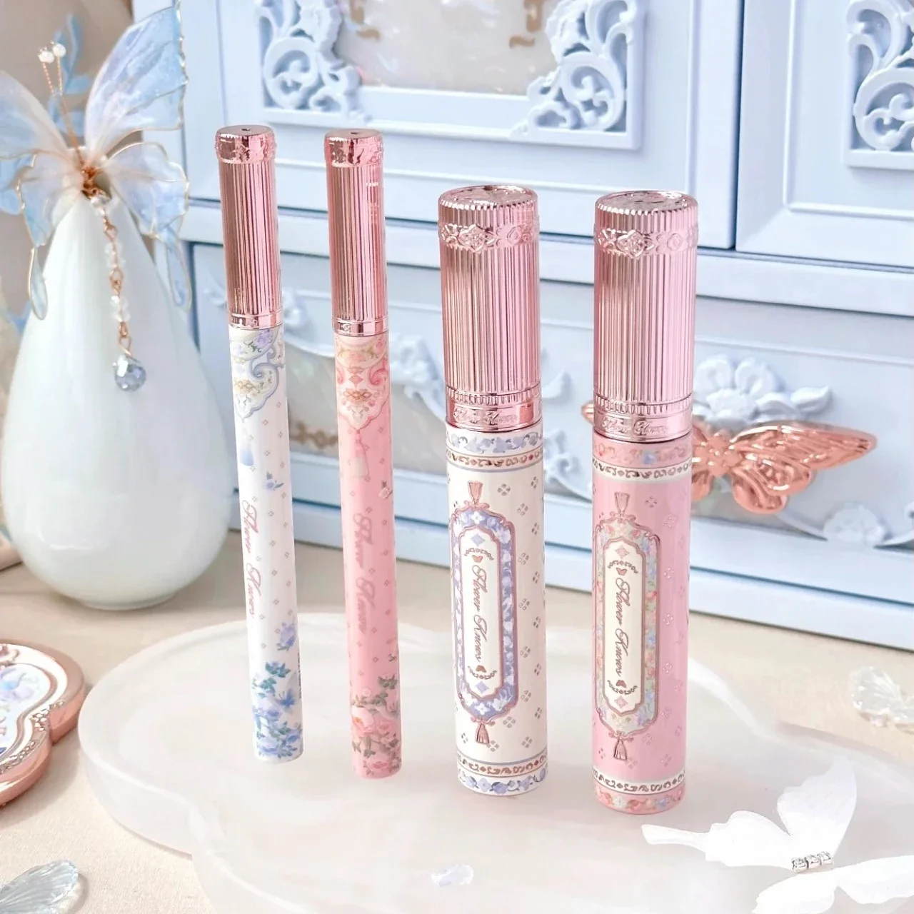

Flower Knows Mascara And Eyeliner Pencil Butterfly Cloud Collar Collection Sweat-Resistant Smudge-Proof Waterproof Eyeliner