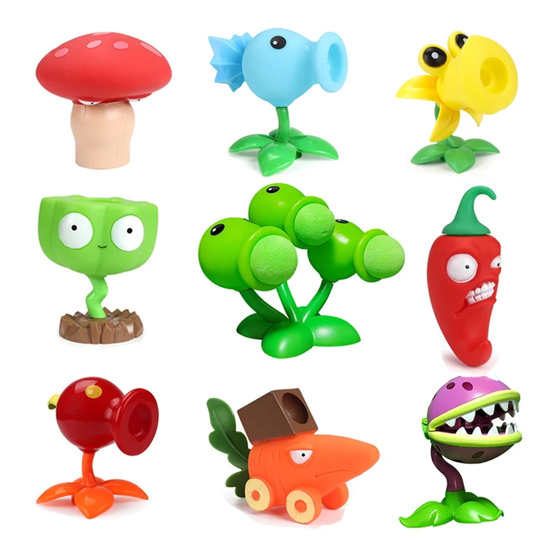 25 plantas de estilo vs. Zombies 2 juego periférico pegamento suave juguetes Chomper Pea Shooter nieve guisante pimienta-pult divertidos regalos para niños Juguetes