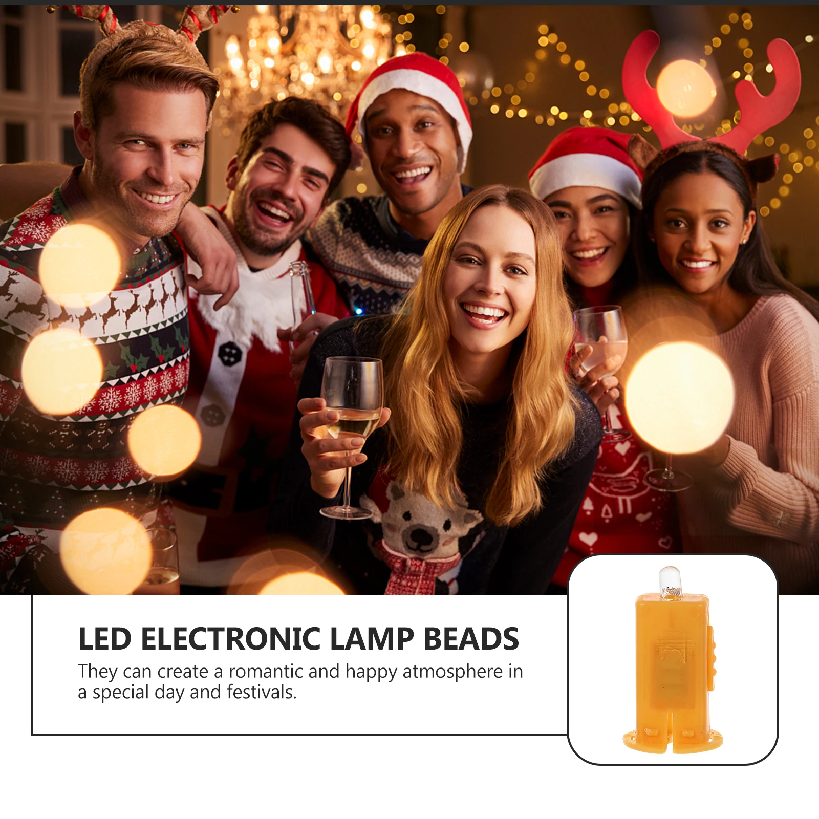 

20pcs LED Paper Mini Lights Portable Lamps Small Bulbs Seven Colors Flashing Christmas Decorative Vase Wedding