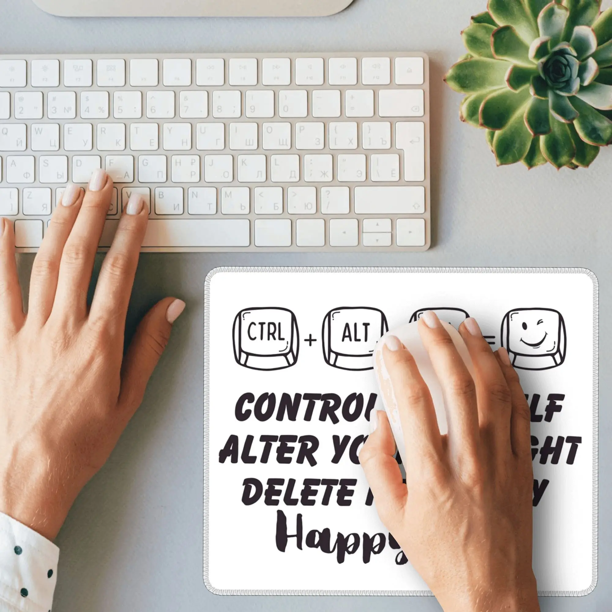 Ctrl Alt Del。 コントロール Alt 削除マウスパッドコンピュータキーボードマウスマットゲーマー PC ラップトップデスクマットオフィスアクセサリーテーブルマット