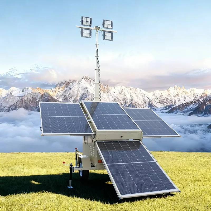 Customized 9m Mobile Solar Power Lighthouse Suitable for Landscape Gardens, Emergency Rescue, and Construction